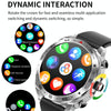 LEMFO T95 1.52 inch IPS Screen 2 in 1 Bluetooth Earphone Smart Watch Support Health Monitoring(Black)