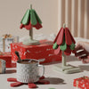 Christmas Tree Heat Resistant Table Mat Household Foldable Thermal Insulated Placemat Pot Mat, Style: Square Base