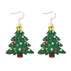 Christmas Element Cartoon Decoration Earrings Shiny Earrings, Spec: Tree