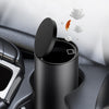 BEN.JACK Car Trash Can Multi-Function Storage Box In Car(Silver With 35 Garbage Bags)