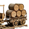 Red Wine Transport Truck 3D Wooden Puzzle Toys DIY Handmade Ornaments