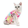 Cat Recovery Suit, Female, M (Donut Print), Breathable Cotton, Anti-Lick