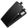 For Alcatel 3X 2020 R64 Texture Single Vertical Flip Leather Protective Case with Card Slots & Photo Frame(Black)
