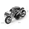 Side Tricycle Motorcycle High Difficulty Building Block Adults Handmade Assembly Power Strip Linkage Mechanical Toy Metal Assembly Model