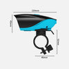 USB Charging Bike LED Riding Light, Charging 3 Hours with Horn(Blue)