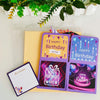 Colorful 3D Three-dimensional Handmade Hollow Paper Carving Birthday Card(Blue)