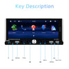 Single Spindle 6.9 inch MP5 With Knob Player Carplay Function Car MP4 Backup Camera, Specification: Standard+AHD Camera