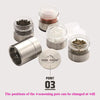 COOL CAMP CF-601 Outdoor Portable Barbecue Picnic Seasoning Bottle Set with Grinder,(Silver)