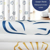 240x200cm Sea World Polyester Shower Curtain Thickened Waterproof Bathroom Shower Curtain Cloth With Hooks