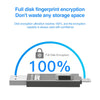 256GB NK-828 8 Pin + USB 2 in 1 Zinc Alloy U Disk with Fingerprint Unlock