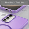 For Samsung Galaxy S23+ 5G MagSafe Frosted Translucent TPU + PC Full Coverage Phone Case(Dark Purple)