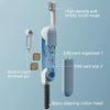 Bluetooth Earphone Cleaning Artifact Phone Dust Removal Tool Multi-Function Cleaning Brush(Sky Blue)