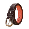 Dandali Ladies Microfiber Bottom Casual Buckle Belt Versatile Jeans Waistband, Length: 105cm(Coffee)