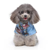 Dog Beach Shirt, Blue, XL (7-7.5kg) - Summer Pet Clothes