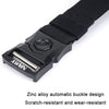 AWMN Outdoor Men Versatile Buckle Elastic Belt, Length: 120cm(Dark Gray)