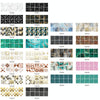 20 PCS 15cm PVC Crystal Covered Film Geometric Pattern Tile Wall Sticker(TS228)