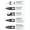 5 In 1  Combination Interchangeable Head Pliers Kit General Repair Screwdriver Pliers(Red Black)