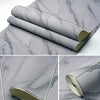 3D Striped Texture Wallpaper Non-woven Deerskin Velvet Marble Thickened Wallpaper, Size:53x950cm(Smoky Grey)