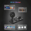 M9 3-In-1 Portable Magnetic Folding Wireless Charger Fast Charging Bracket(Black)