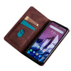 For Alcatel Axel / Lumos Skin Feel Magnetic Horizontal Flip Leather Phone Case(Dark Brown)