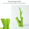 Creative Grass Shape Toilet Brush Bathroom Long Handle Toilet Brush(White)