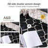 Luxury Bedding Black Marble Pattern Set Sanded Printed Quilt Cover Pillowcase, Size:175x220cm(Marble - Black)