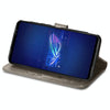 For Asus ROG Phone 6 Four-leaf Clasp Embossed Buckle Leather Phone Case(Gray)