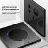 86mm Round LED Tempered Glass Switch Panel, Black Round Glass, Style:One Billing Control