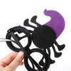 Halloween Decoration Funny Glasses Party Skeleton Spider Horror Props Yellow Skull
