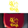 D-967 Wolf Tribe Pattern Car Modified Decorative Sticker(Yellow)