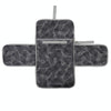 Portable Baby Changing Mat Multifunctional Baby Changing Table Waterproof Bag(Gray Waves)