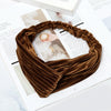 2 PCS Fashion Velvet Wide Cross Knot Headbands Women Elastic Hair Bands(Yellow)