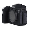 For Canon EOS R6 Mark II Litchi Texture Soft Silicone Protective Case(Black)