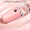 Facial Hydration Instrument Air Humidifier USB Beauty Cold Spray Instrument Auto Alcohol Disinfection Sprayer(Yellow)