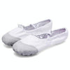 Flats Soft Ballet Shoes Latin Yoga Dance Sport Shoes for Children & Adult(White)