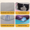 Foldable Cat Backpack Grey - Breathable Carrier Bag for Cats up to 7.5kg