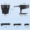 Multifunctional Car Air Conditioner Outlet Cup Holder Ashtray(Black)