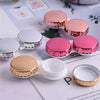 Marbling Plating Color Contact Lens Case Glasses Box(Rose Red)