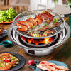 Home Multifunctional Adjustable Fire Barbecue Grill, Size: S (Grill Pan)
