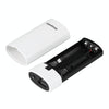 HAWEEL DIY 2x 18650 Battery (Not Included) 5600mAh Power Bank Shell Box with USB Output & Indicator(White)