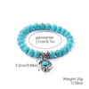 S2212-1 Eyes Women Beaded Bracelet Turquoise Ethnic Style Charm Jewelry