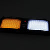 High qulaity DC 12V,9W LED Waterproof Car Sunshade Yellow Light + White Light Warning Lights Strobe Emergency Lights Flashing Light with 12 Kinds Flash Patterns