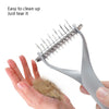 Double-Sided Pet Comb - Zinc Alloy - Small/Large - Cat & Dog