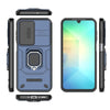 For Samsung Galaxy A26 5G Sliding Camshield TPU + PC Shockproof Phone Case with Holder(Blue)