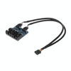 9 Pin USB 2.0 Desktop Computer 1 to 4 Pin Extension Cable Breakout Connector