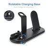 HQ-UD20 Mobile Phone Watch Multi-Function Charging Stand Wireless Charger for Phones & Apple Watch & Airpods(Black)