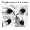 Bathroom Stainless Steel Base Leak-Proof Toilet Brush Set, Color: Flocking Paint Removal Rod