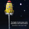 Rotating Sprinkler Flying Children Water Toys, Color: Yellow Rocket + Joint