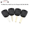 2 PCS Car 307 Mouth Remote Control Key Case Cover for PSA Peugeot Citroen