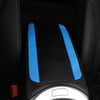 32x19cm PU Carbon Fiber Leather Central Armrest Box Cover Anti-slip Pad(Blue)